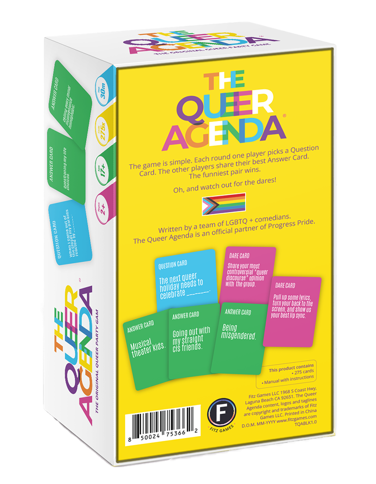 The Queer Agenda: Fashion Expansion Pack - 40 Card LGBTQ+ Party Game For Adults 18+, Requires Base Game